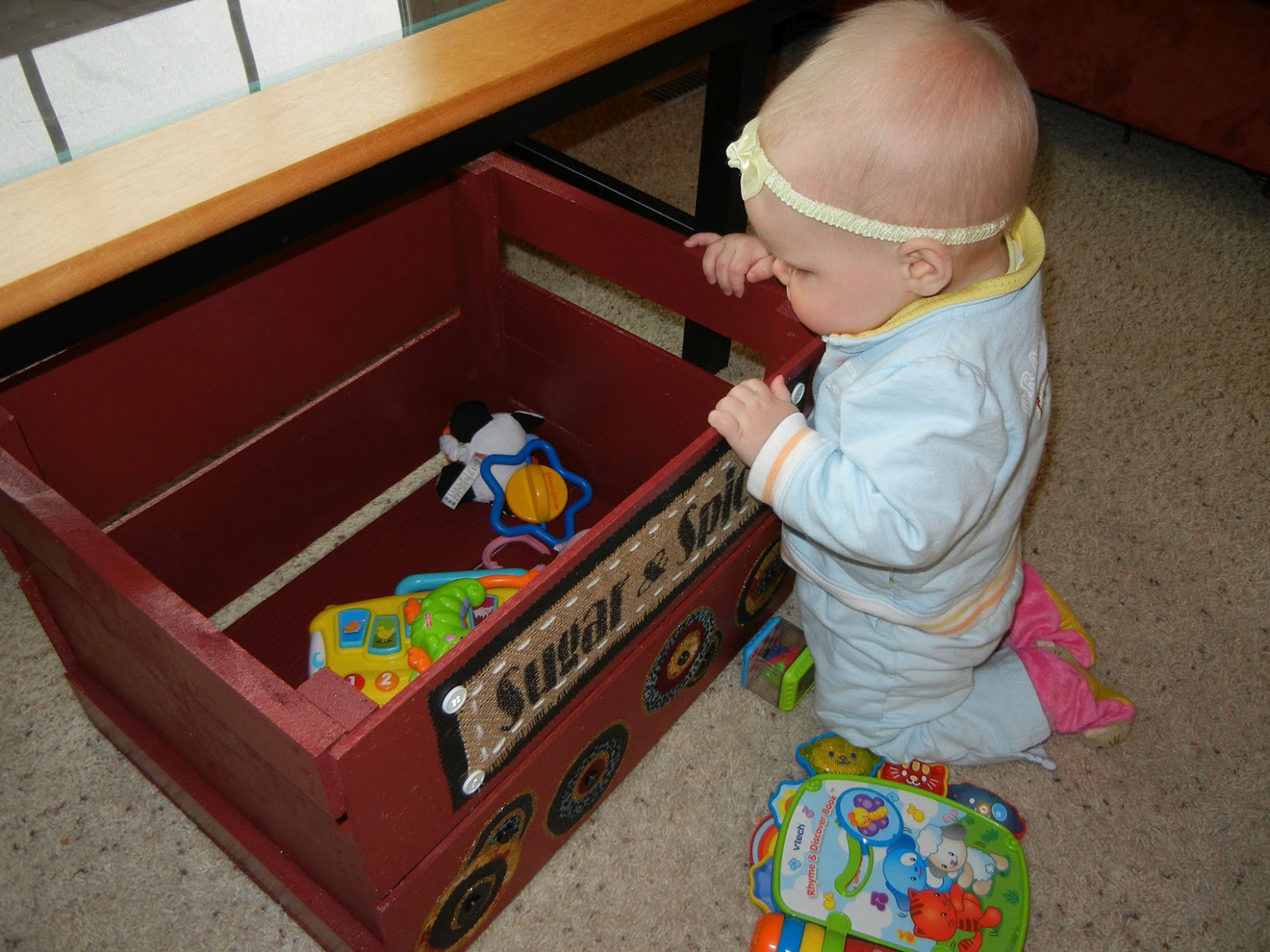 TurbosnTiaras Couture and Crafts Turn an ordinary crate into a toy