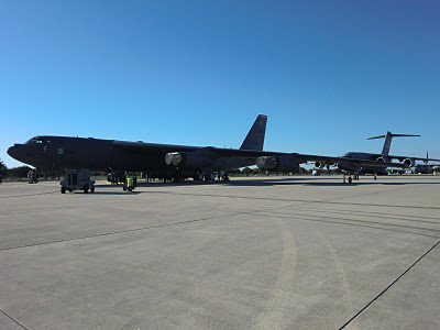 Randolph Air Force Base 2011 Air Show: B-52 Stratofortres and C130 Global Master III