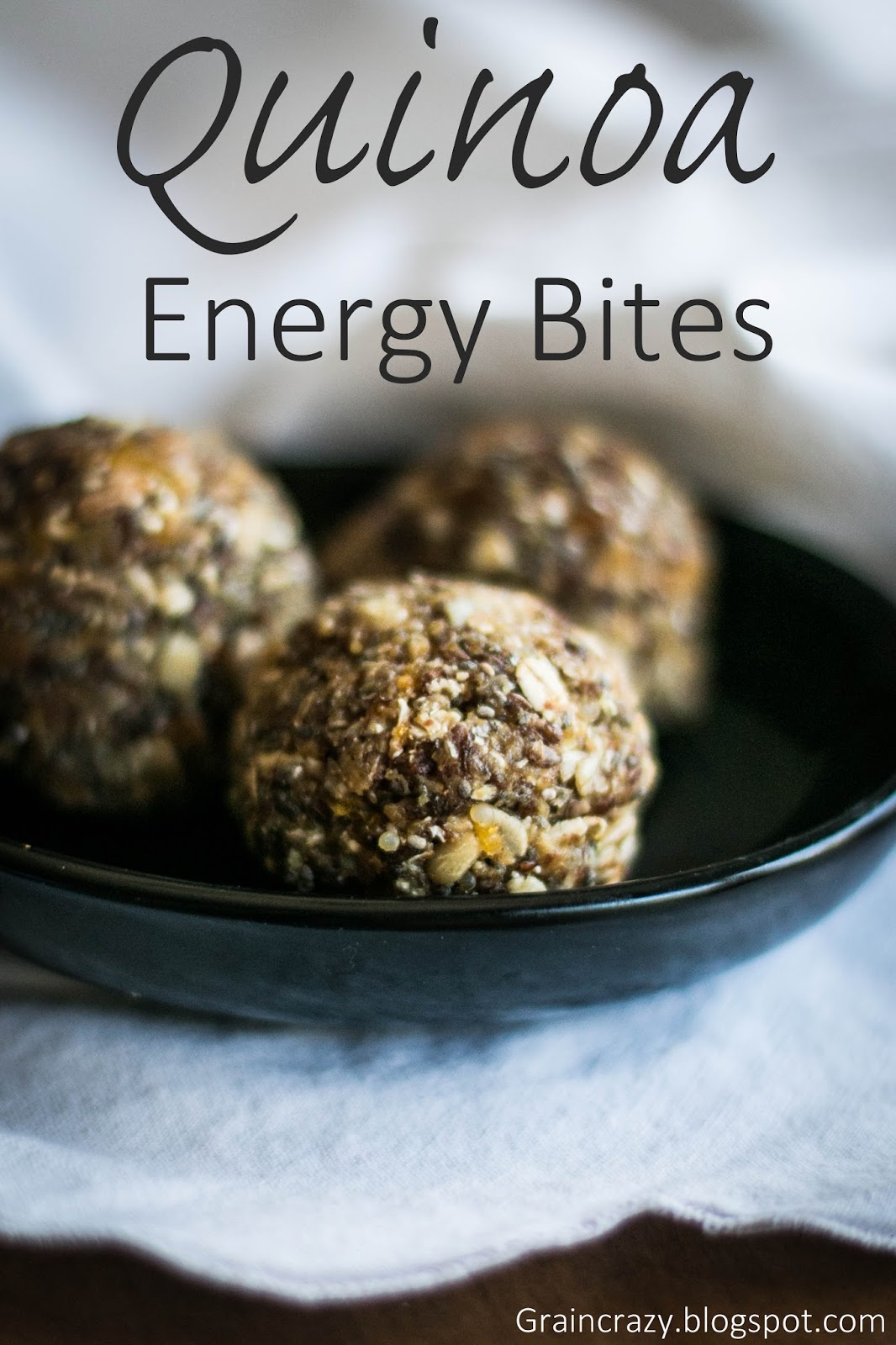 Grain Crazy Quinoa Energy Bites (gluten free)
