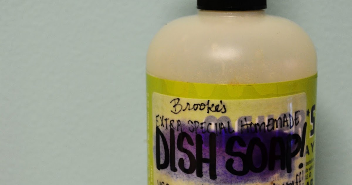 The Broke Brog DIY GreaseFighting Liquid Dish Soap