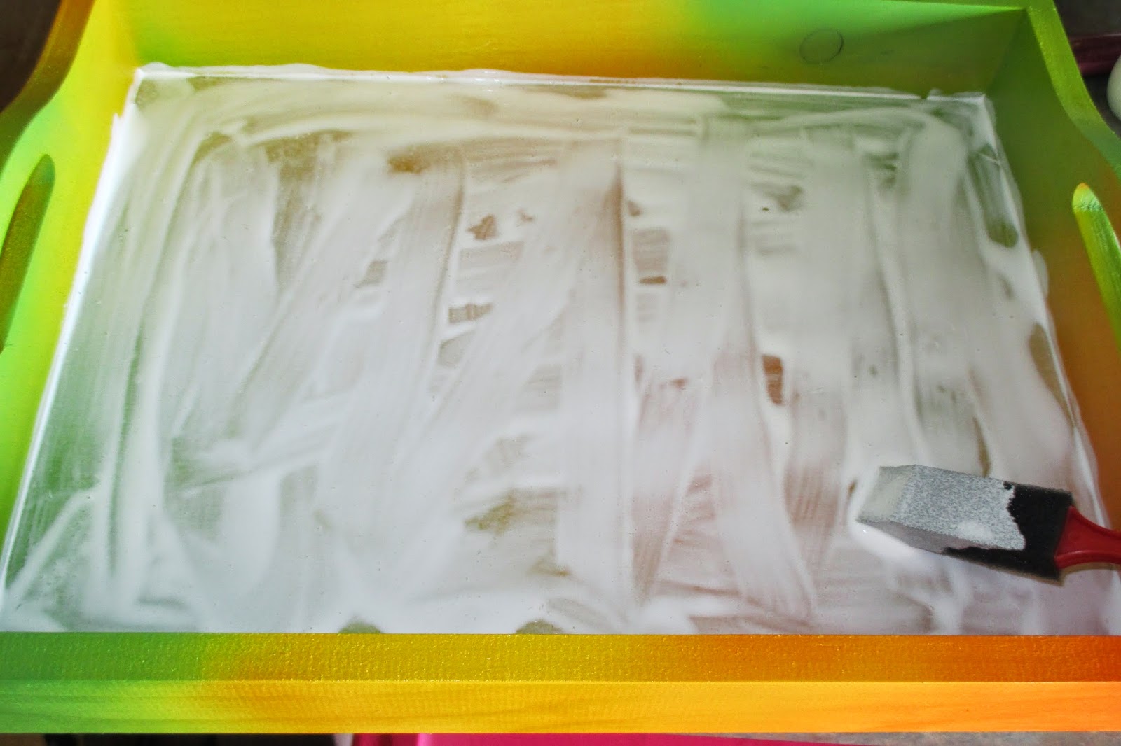 Resin Crafts Layered Resin Serving Tray