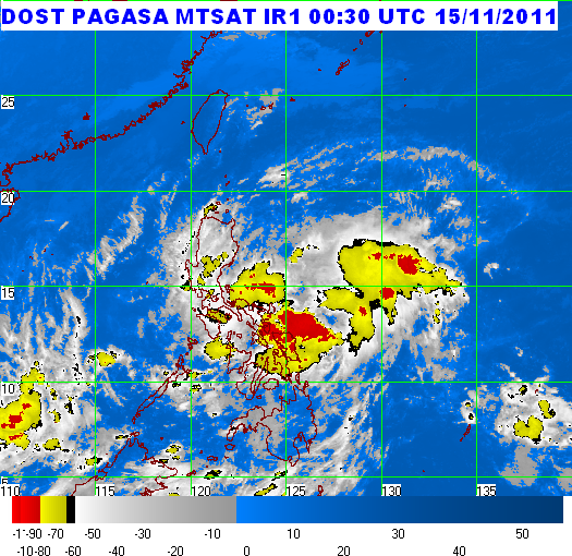 Weather Forecast Philippines Today 11.15.11 AM