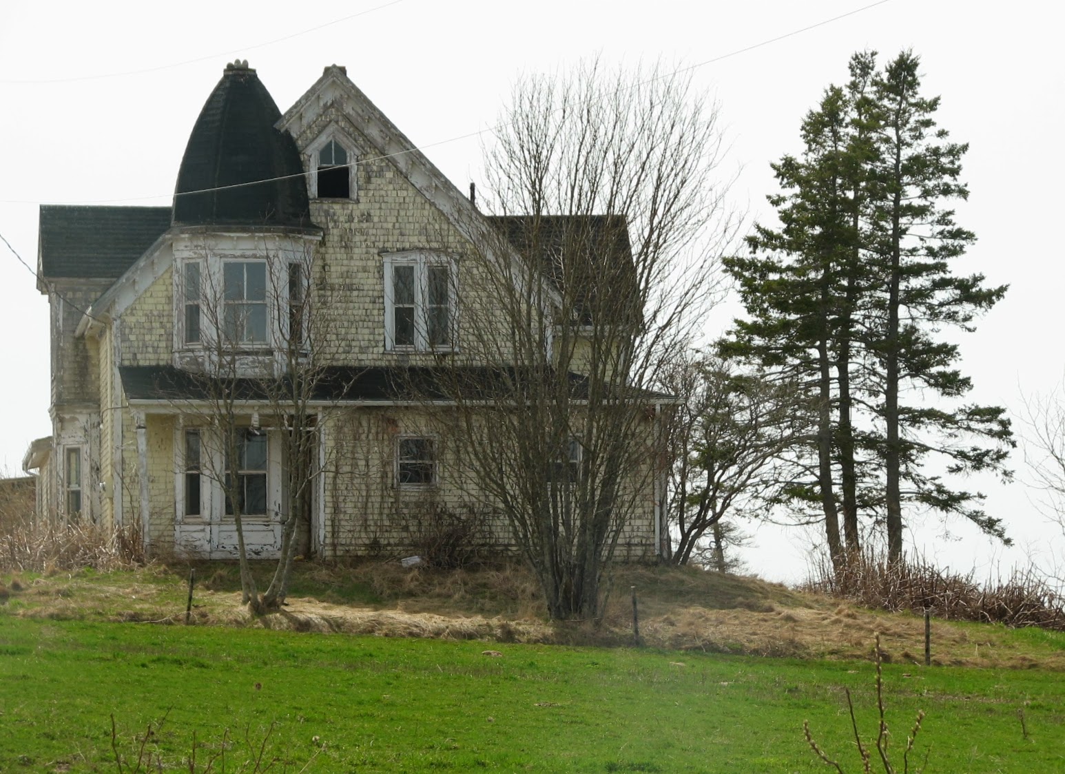 P.E.I. Heritage Buildings Abandoned House and Barn, Dundas