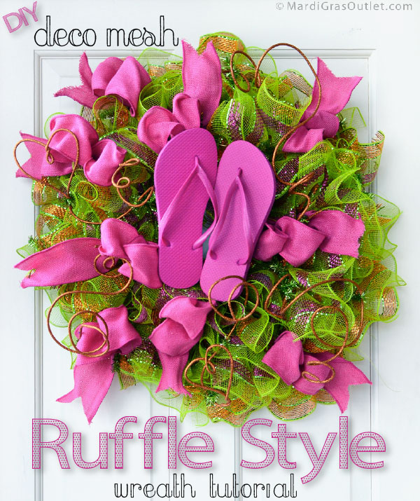 flip flop wreath diy