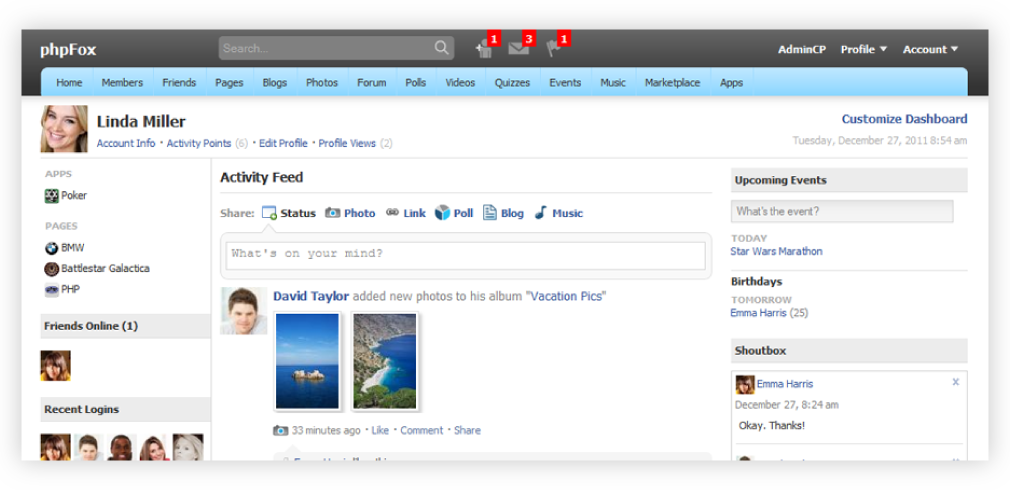 create website like facebook create website like facebook