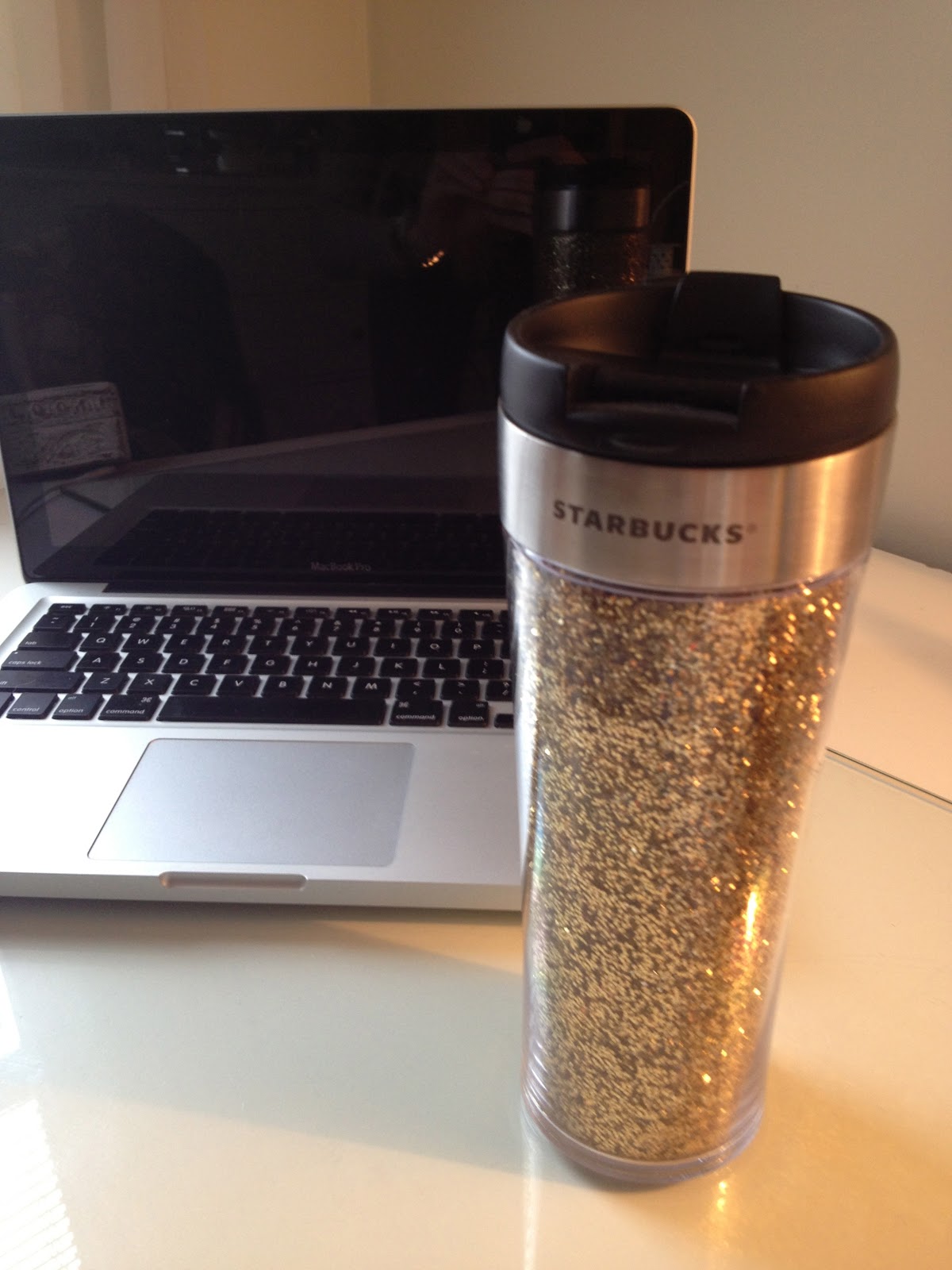 Emma Courtney DIY Starbucks Sparkle Travel Mug
