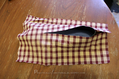 Step Two: Cut a slit in the fabric