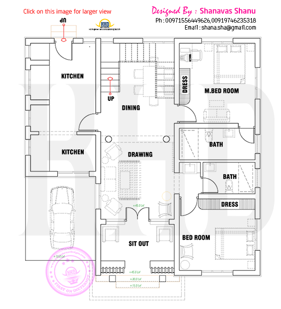 Floor plan of modern home