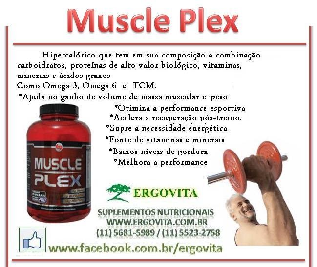 Hipercalóricos...Muscle Plex Ergovita Suplementos Alimentares