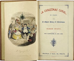 Frontispicio original de Cuento de Navidad, de Charles Dickens Frontispicio original de Cuento de Navidad, de Charles Dickens