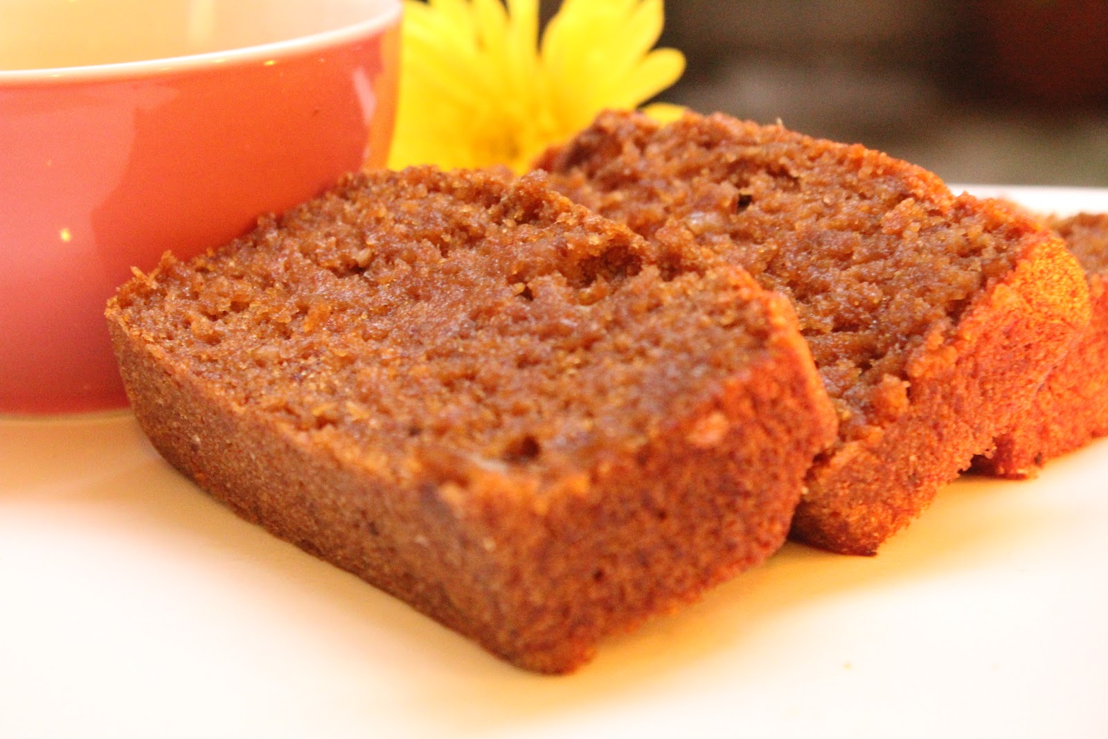 A Light Perspective Italian Banana Loaf With Polenta, Walnut & Coffee