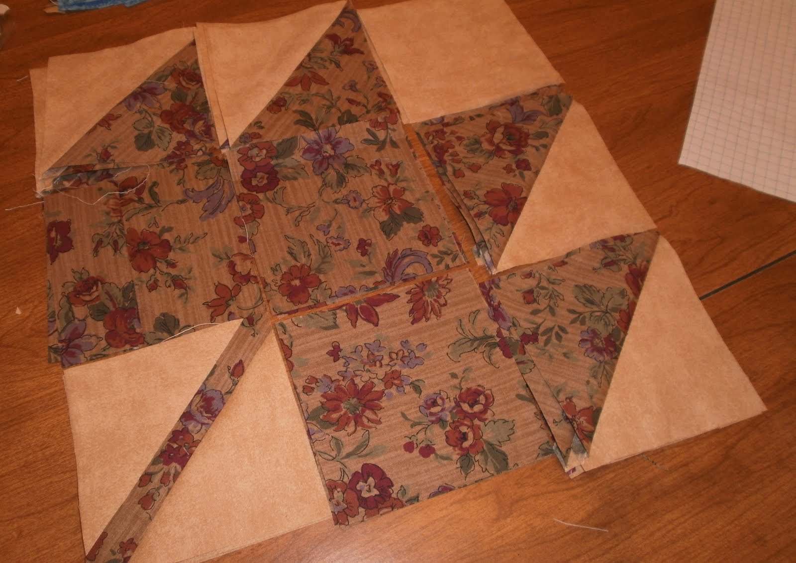 Wayward Girls' Crafts Fall table runner made with 4 fat quarters