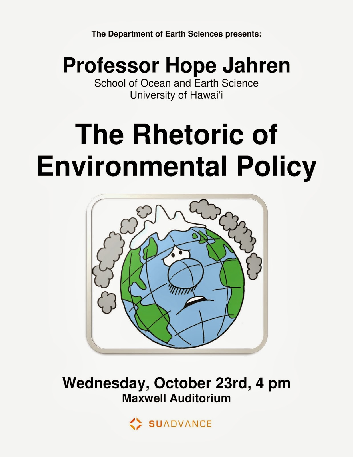 Environmental Studies at SUNYESF Dep't of Earth Science Presents