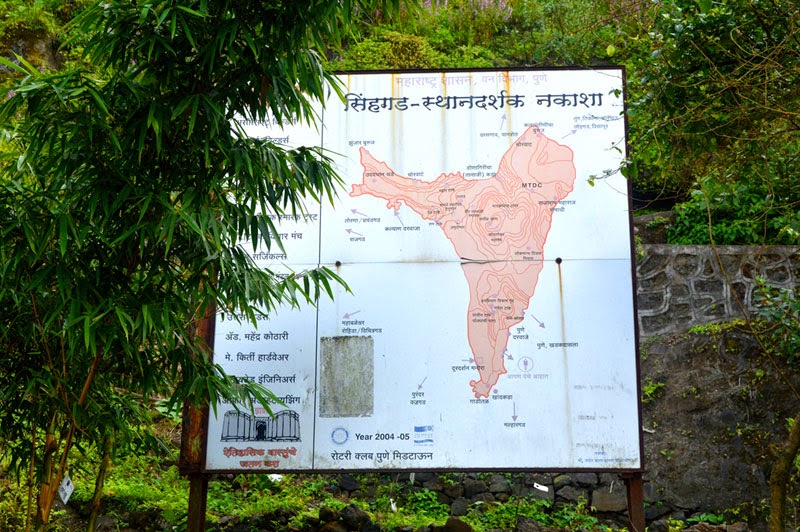Sinhagad Fort Map at Sinhgad map of sinhagad