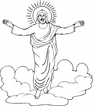 Christian Easter Coloring Page Christian Easter Coloring Page