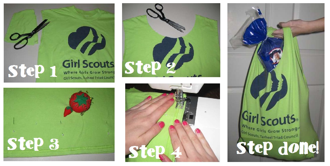 Recycled Tshirt Tote Bag One Good Thing by Jillee