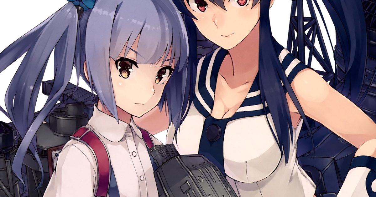 Kantai CollectionKasumi+Yahagi Hyper Cute Calendar HD Render(2vers