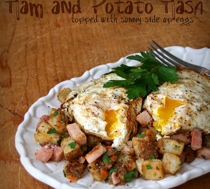MIH Recipe Blog Ham and Potato Hash with Eggs