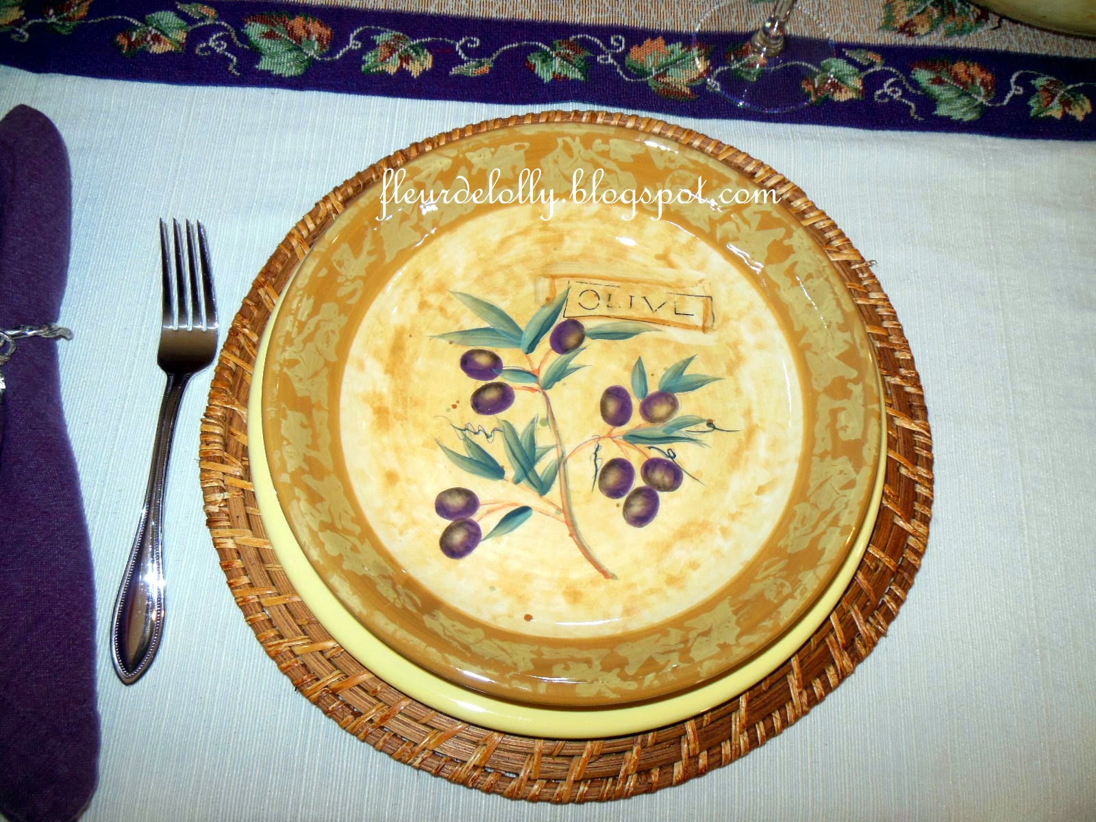 Fleur de Lolly Table Setting for Pasta Making Day