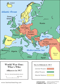 Facing them in the First World world war 1 map of france. Facing them in the First World