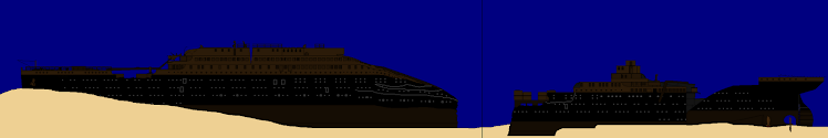 Titanic sank in the ocean