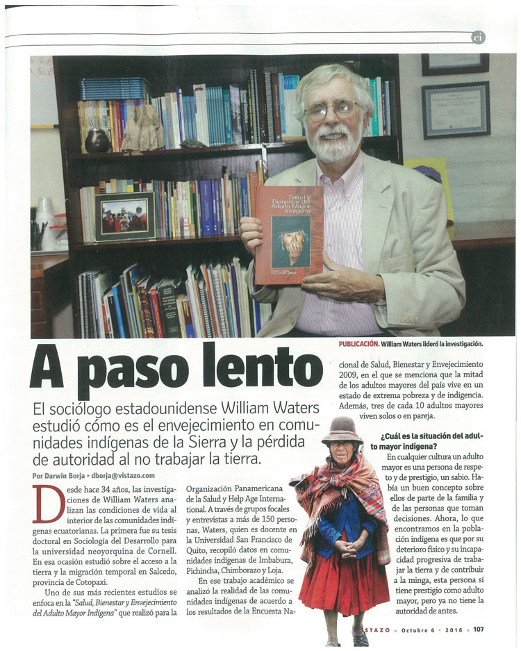 “Salud, Bienestar y Envejecimiento del Adulto Mayor Indígena