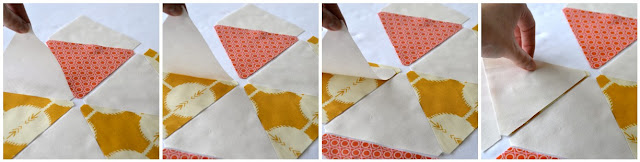 how to sew sixty degree triangles
