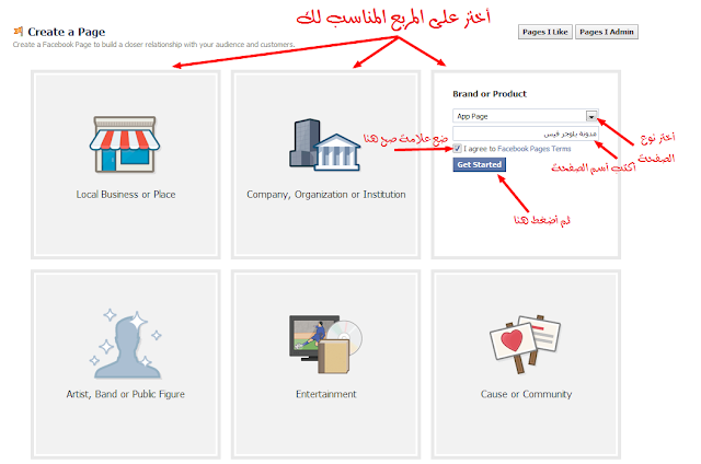 كيفية أنشاء صفحة على الفيس بوك  Create+a+Page