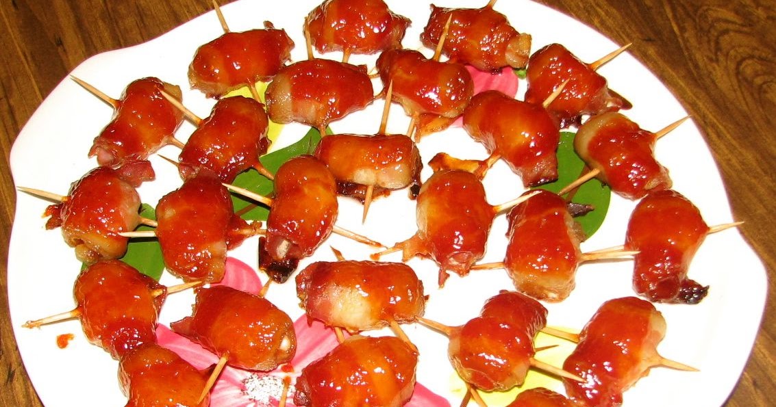 Shel's Kitchen Bacon Wrapped Water Chestnuts