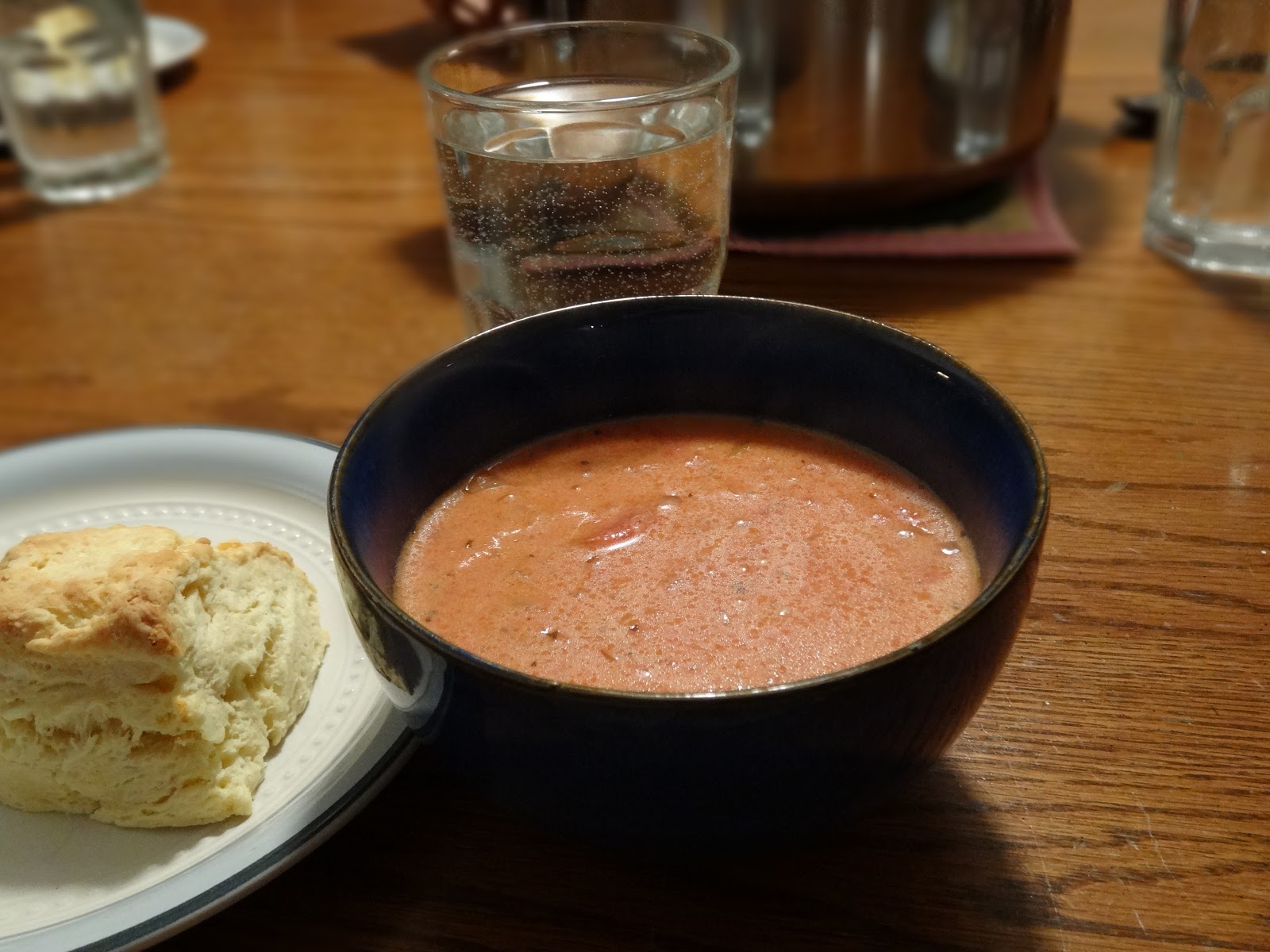 Biscuits and Meg's Tomato Bisque
