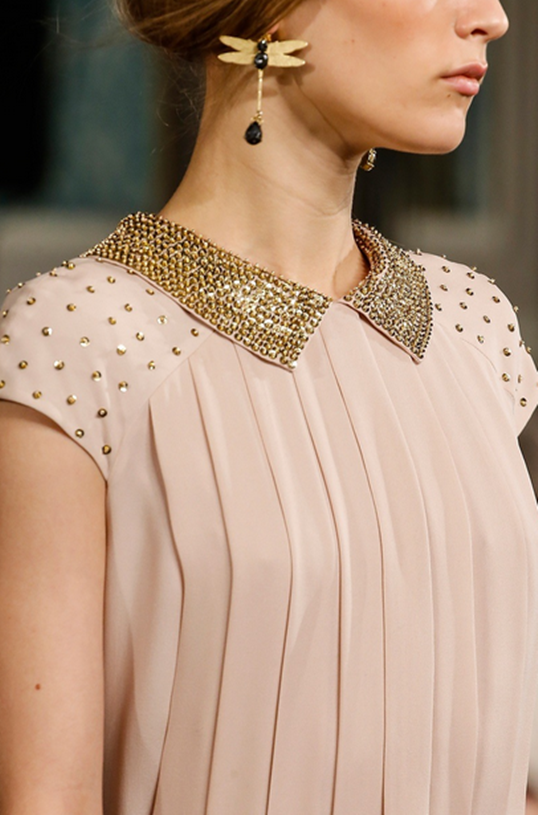 crushing on blush, gold and something glittery