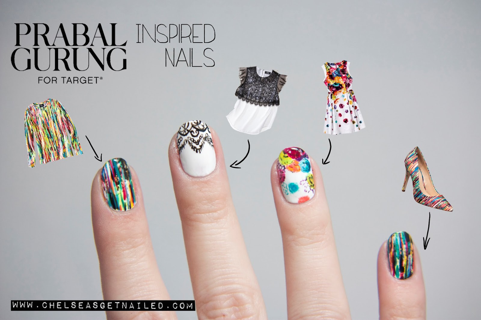 Bedazzles After Dark Prabal Gurung x Target Nail Inspiration