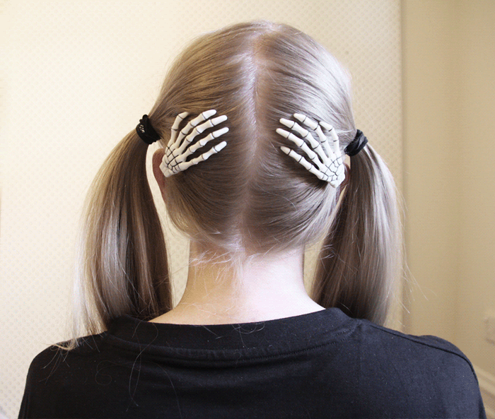 Skeleton Hand Hair Clips Spicytec