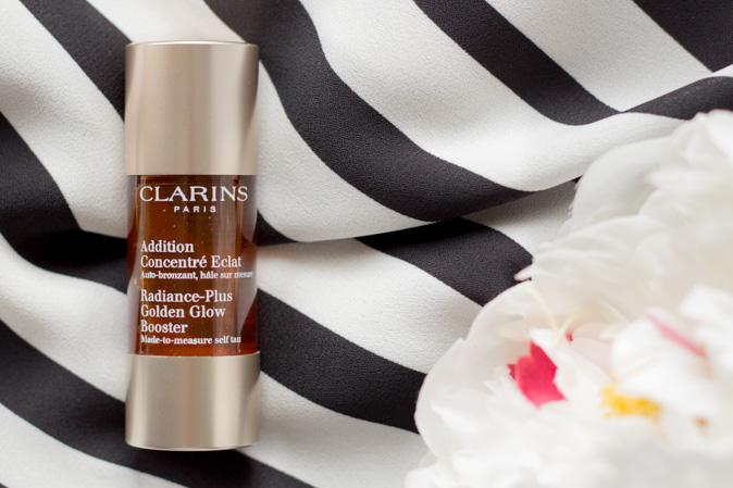 clarins radiance golden glow booster face tanner review