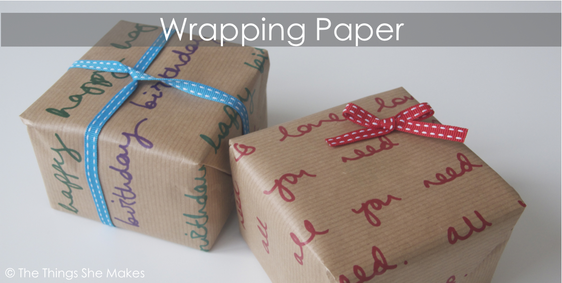 How to Make Personalised Wrapping Paper The Things She Makes