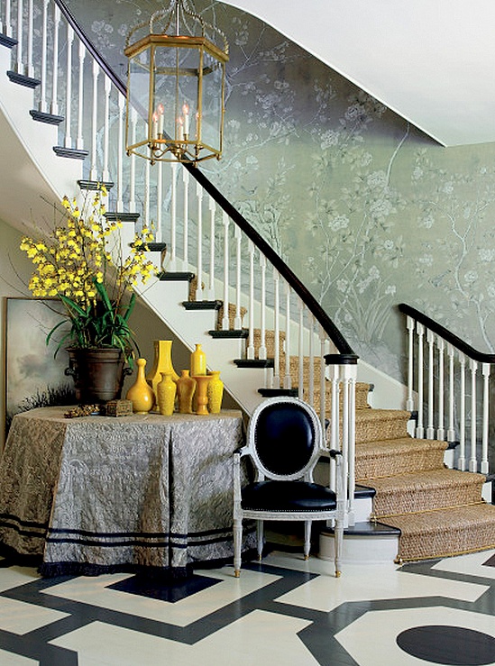 a perfect gray the cool look of black and white floors