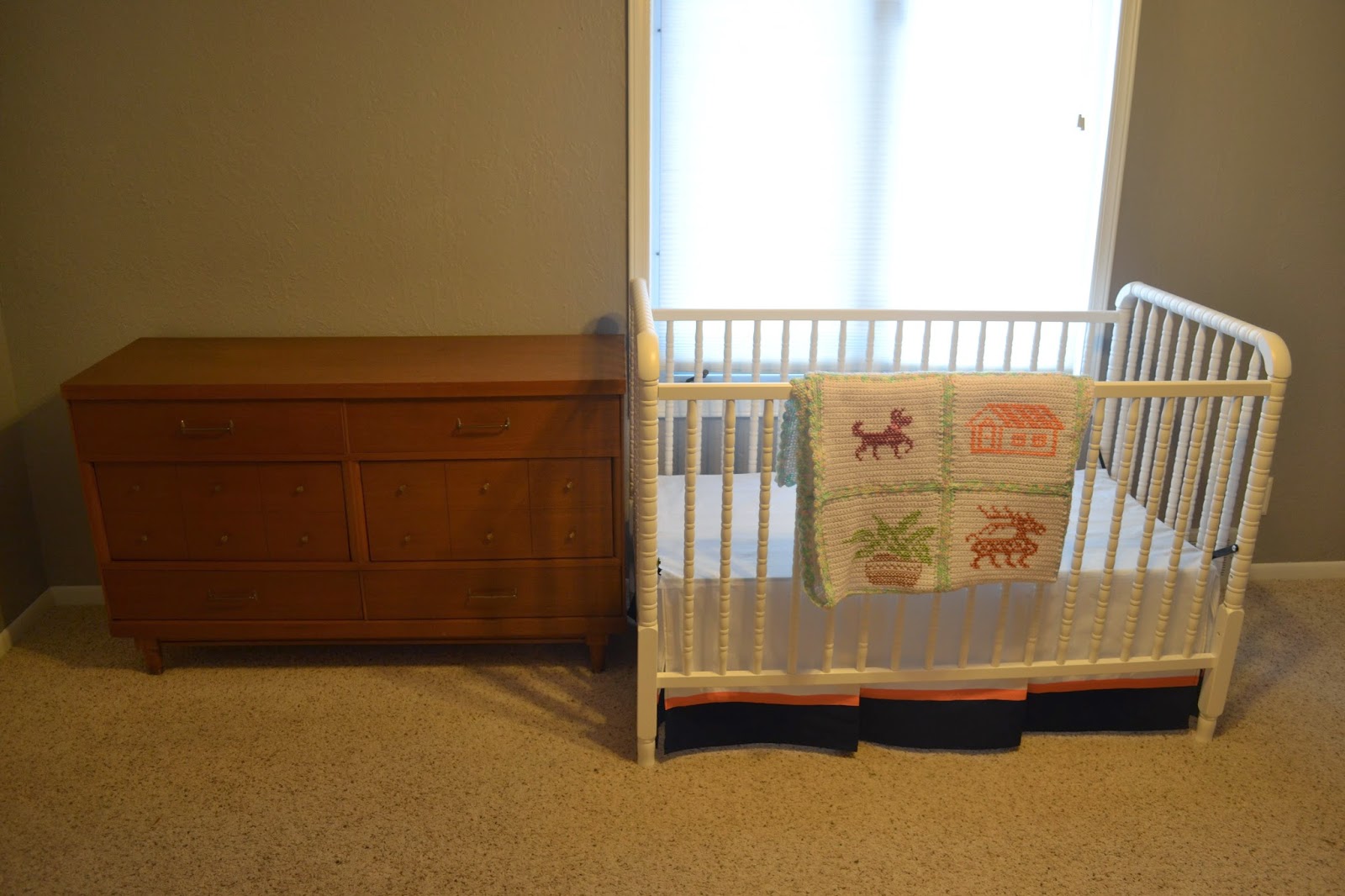 Our House in the Middle of Our Street Pleated Crib Skirt