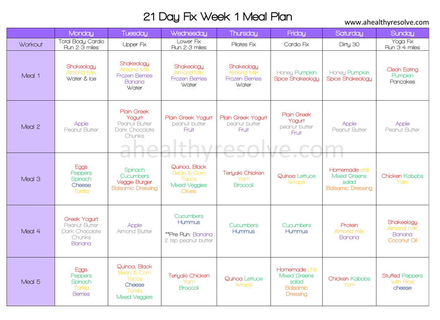 21 fix meal planner 21 fix meal planner