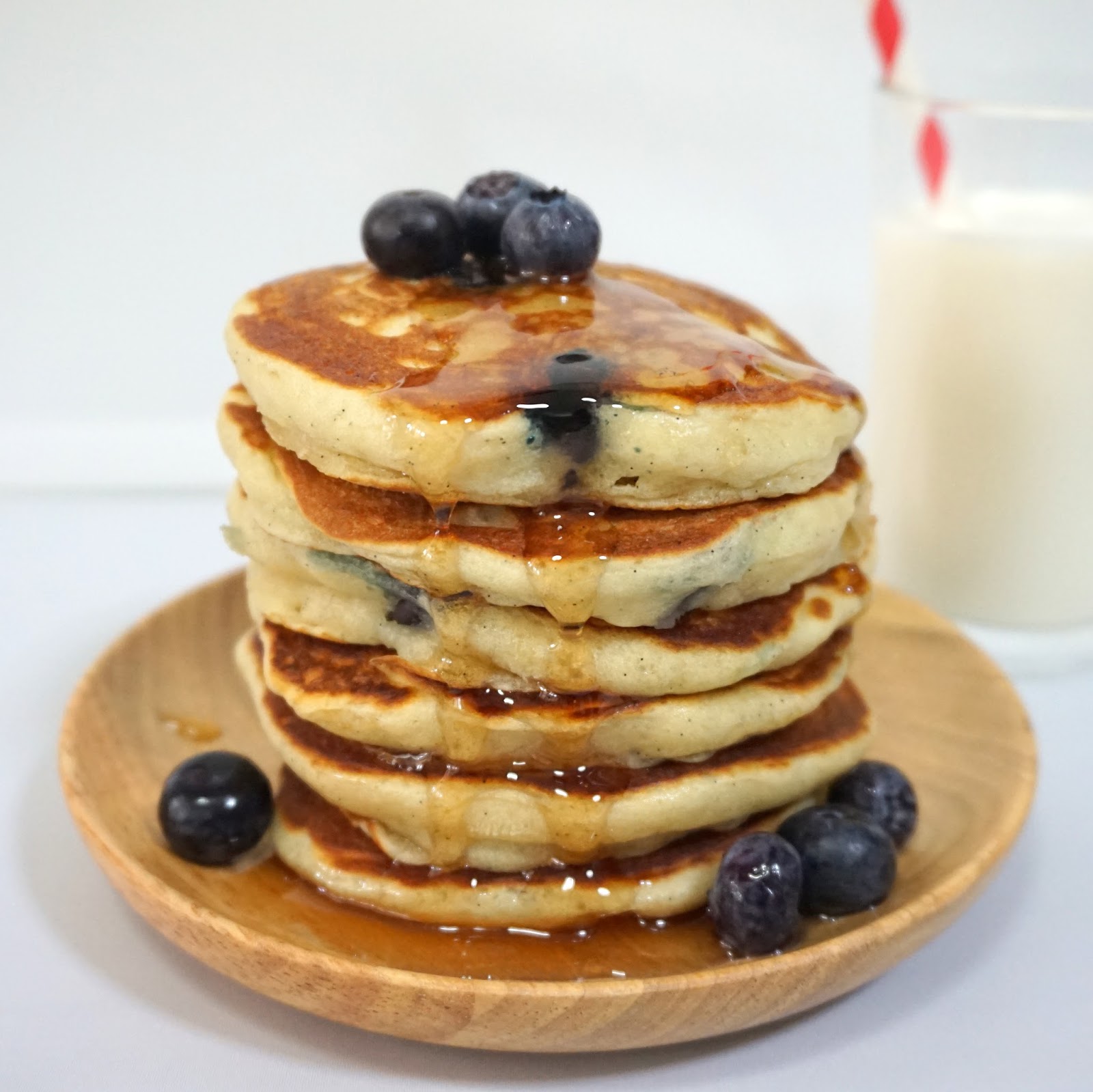 Sherbakes Vanilla Blueberry Greek Yogurt Pancakes