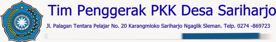 Tim Penggerak  PKK Desa Sariharjo Kabupaten Sleman Yogyakarta
