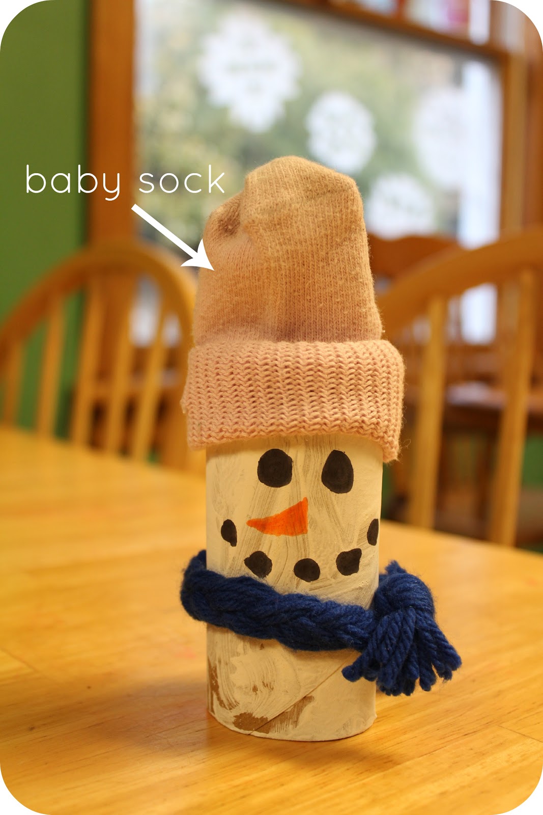 Moments of Mommyhood Toilet Paper Roll Snowman {Day 5}