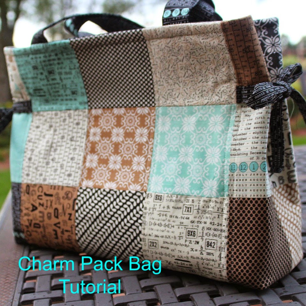 Girls in the Garden Charm Pack Bag Tutorial