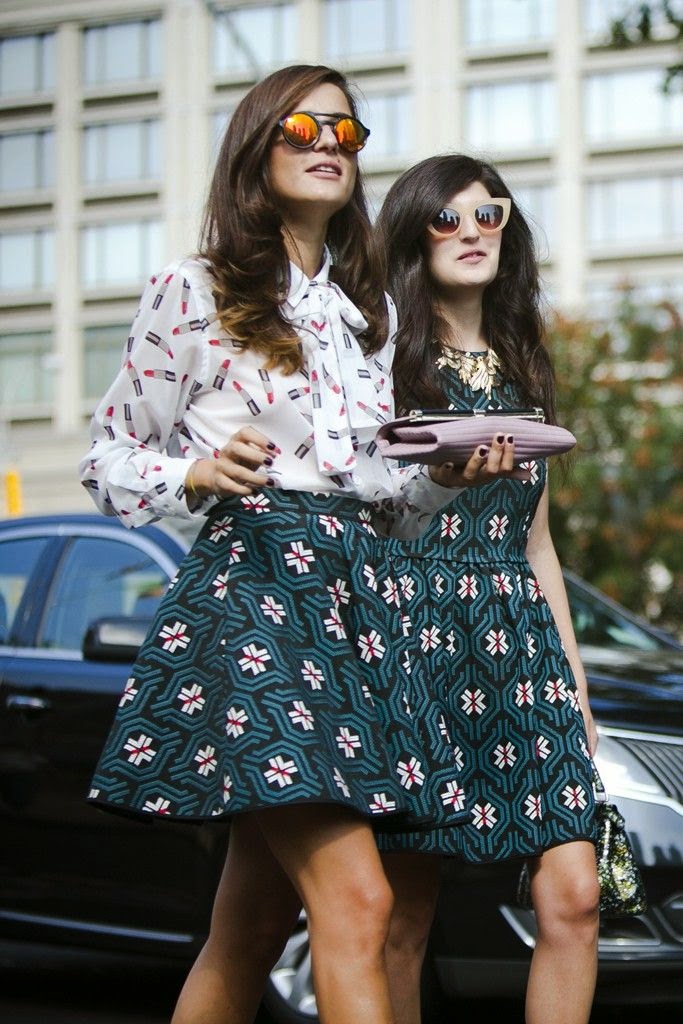 Trending Now Mirrored Sunglasses at New York Fashion Week Eyedolatry