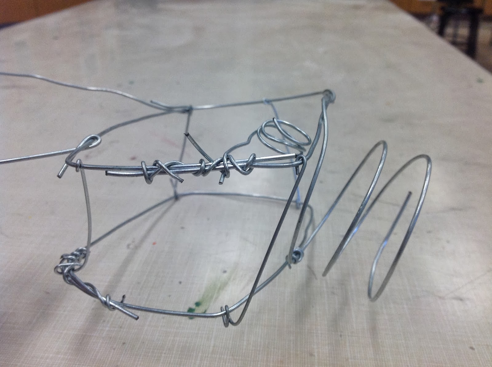 Miss Arty Pants Wire Sculpture