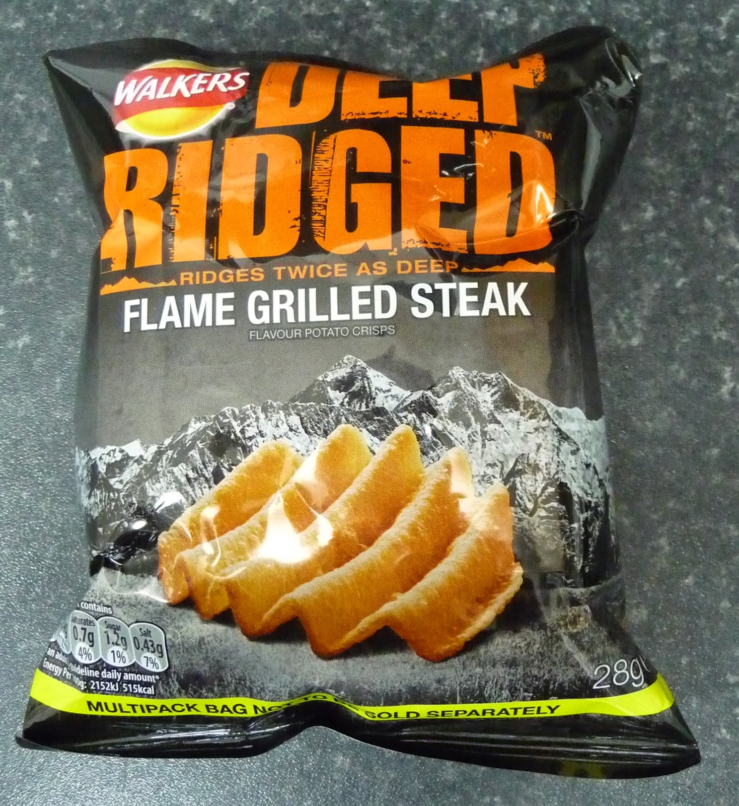 Something to look forward to Walkers Deep Ridged Flame grilled steak
