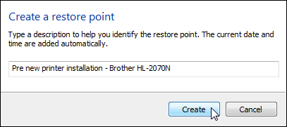 windows 7 system protection create a restore point dialog windows 7 system protection create a restore point dialog