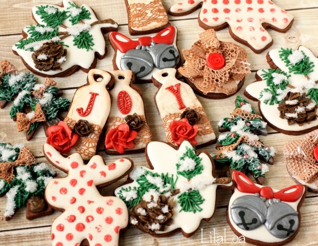 Decorated Silver Bells Cookies LilaLoa Decorated Silver Bells Cookies