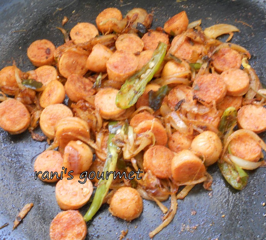 RANI'S GOURMET KERALA STYLE STIR FRIED SAUSAGE