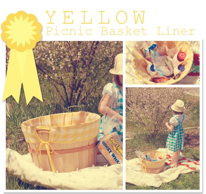 Tutorial Picnic basket liner with pockets