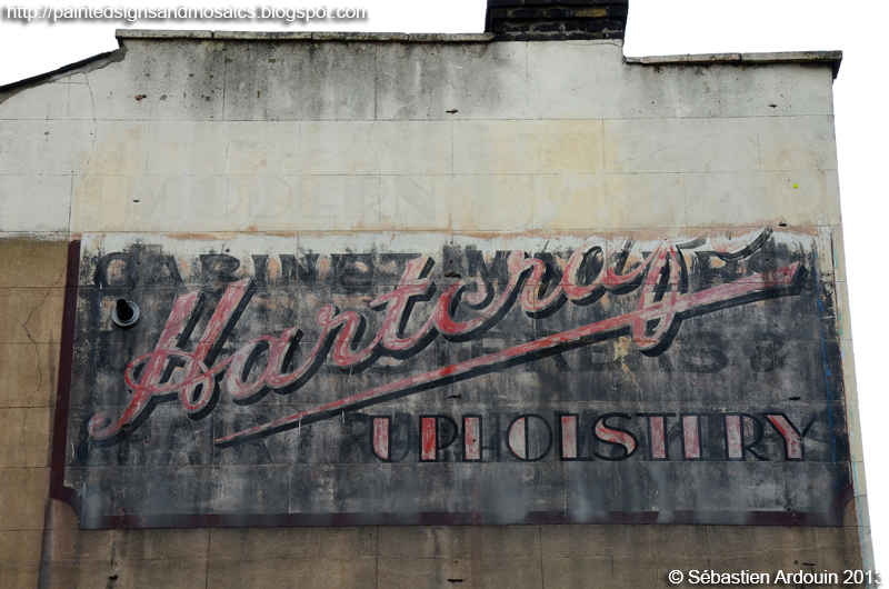 Painted signs and mosaics Hartcraft, Bethnal Green